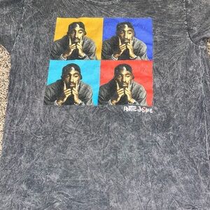 TUPAC POETIC JUSTICE T-SHIRT BLACK STONE WASH Large COLUMBIA PICTURES 2020
